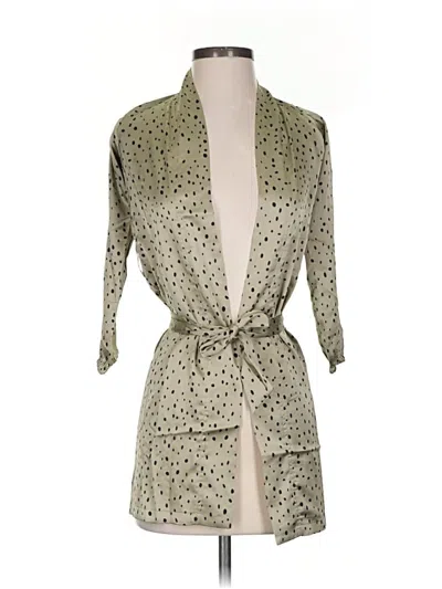 Pre-owned Mia Joy Kimono In Brown