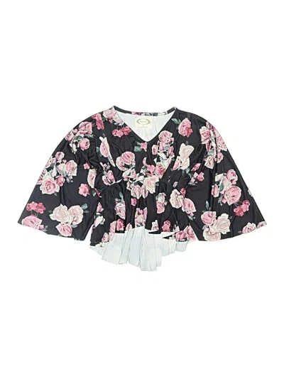 Pre-owned Mia Joy Kids' Long Sleeve Blouse In Black