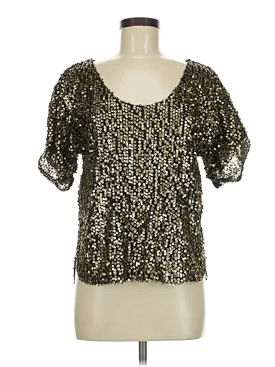 Mia Joy Short Sleeve Blouse In Animal Print