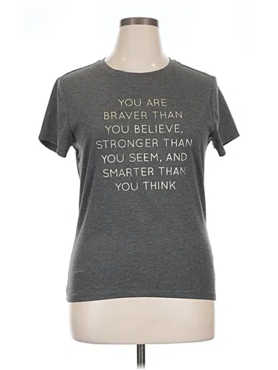 Pre-owned Mia Joy Short Sleeve T-shirt In Gray
