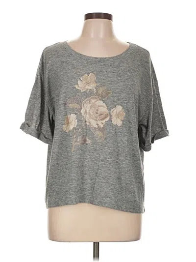 Pre-owned Mia Joy Short Sleeve T-shirt In Gray