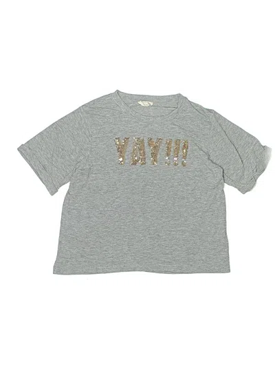 Pre-owned Mia Joy Kids' Short Sleeve T-shirt In Silver