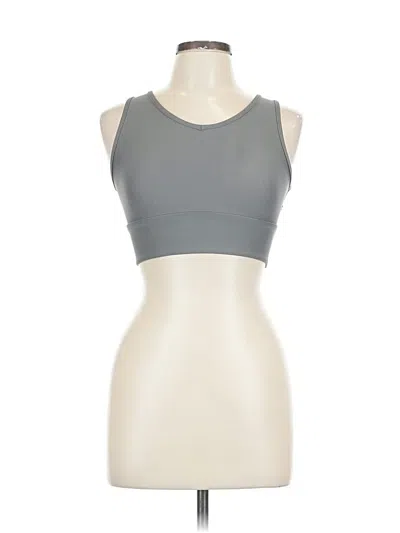 Pre-owned Mia Joy Sleeveless Top Gray Halter Neckline Tops