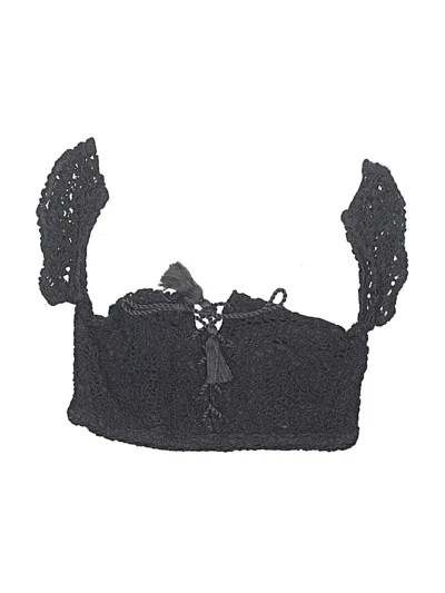 Pre-owned Mia Joy Swimsuit Top Black Swimwear