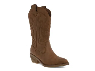 Mia Kelsha Western Boot In Brown