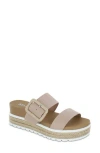 Mia Kenzy Platform Sandal In Blush