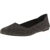Mia Kerri Womens Knit Slip On Ballet Flats In Green