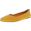 Mia Kerri Womens Pointed Toe Slip On Ballet Flats In Yellow