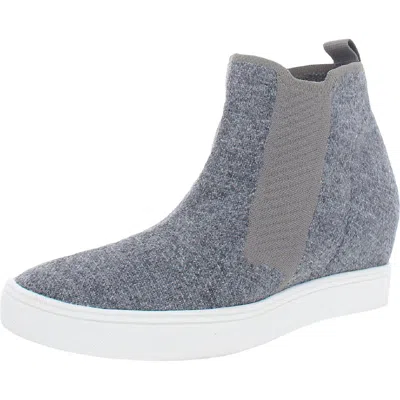 Mia Khloey Womens Slip On Ankle Booties In Gray