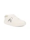 Mia Kid's Alta Metallic Trim Sneakers In White
