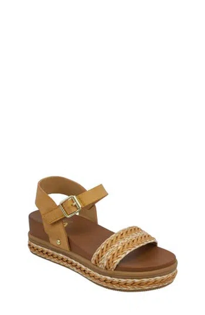 Mia Kids' Buffy Platform Sandal In Brown