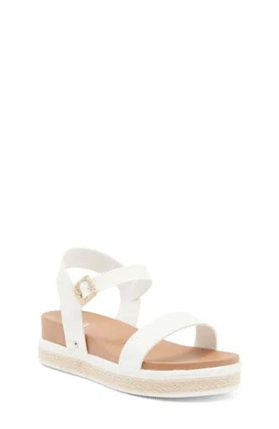 Mia Kids' Jenise Platform Sandal In White