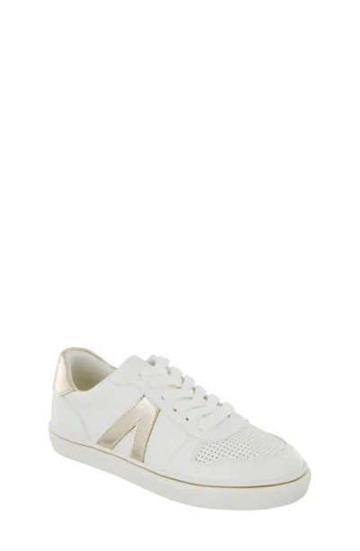 Mia Kids'  Girl's Jilie Perforated Faux Leather Sneakers In White