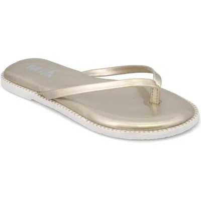 Mia Kids' Little Aster Flip Flop In Gold