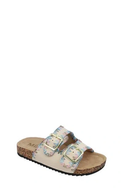 Mia Kids' Little Bleu Slide Sandal In Seashell