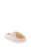Mia Kids' Little Cozi Slipper In Oatmeal Happy Face