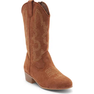 Mia Kids' Mavvis Western Boot In Brown