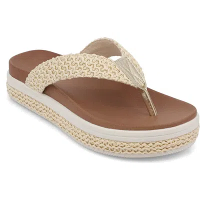 Mia Kids' Rhami Platform Flip Flop In Brown