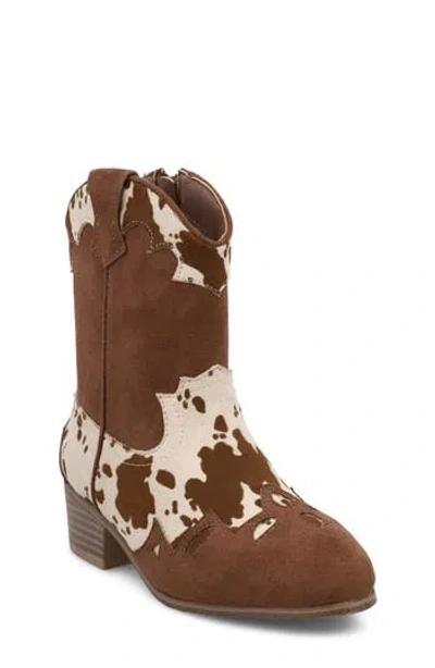 Mia Kids' Roxxy Western Bootie In Brown