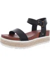 Mia Kalani Womens Slingback Elastic Strap Espadrilles In Black