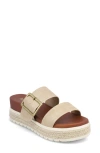 Mia Kika Platform Sandal In Dusty Gold