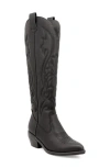 Mia Kolt Western Knee High Boot In Black