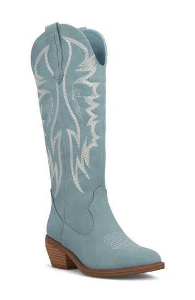 Mia Kyd Western Boot In Blue
