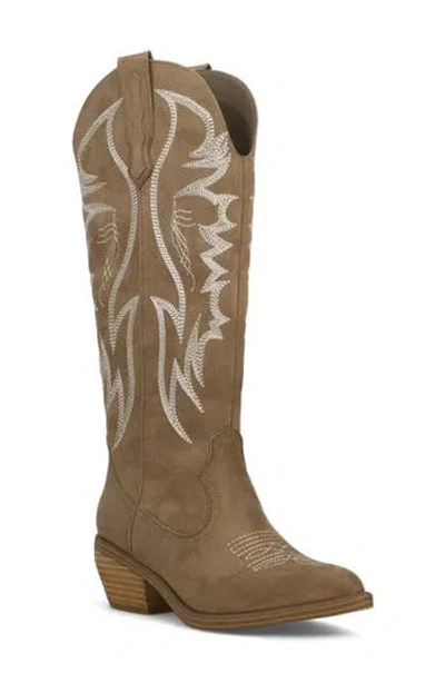 Mia Kyd Western Boot In Nude