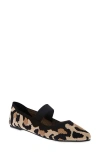 Mia Kylia Pointed Toe Mary Jane Flat In New Leopard