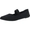 Mia Kylia Pointed Toe Mary Jane Flat In Black