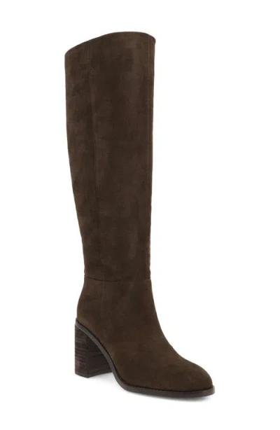 Mia Landen Knee High Boot In Brown
