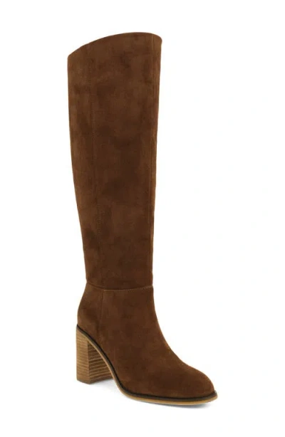 Mia Landen Knee High Boot In Brown
