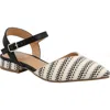 Mia Lawra Pointed Toe Pump In Cream,black,natural