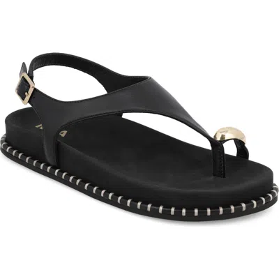 Mia Leilah Slingback Platform Sandal In Black