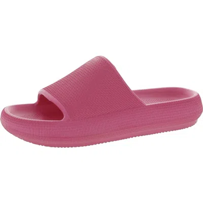 Mia Lexa Womens Open Toe Slip On Flatform Sandals In Multi