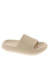 Mia Lexa Platform Slide Sandal In Beige