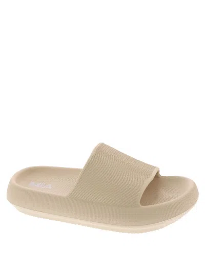 Mia Lexa Platform Slide Sandal In Sand