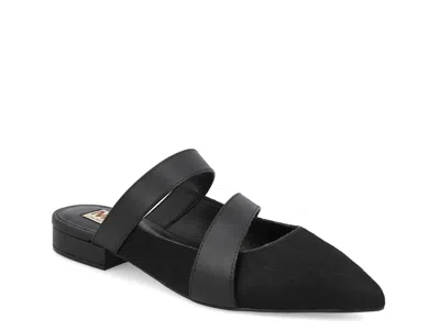 Mia Limited Edition Abie Mule In Black Calf Hair Leather