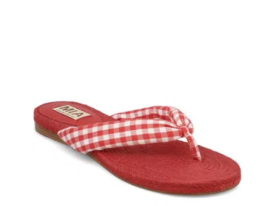 Mia Limited Edition Aleena Espadrille Sandal In Red