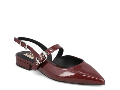 Mia Limited Edition Aree Flat In Burgundy Patent
