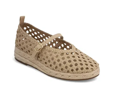 Mia Limited Edition Ela Espadrille Mary Jane Flat In Light Brown