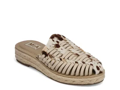Mia Limited Edition Erin Espadrille Wedge Mule In Brown
