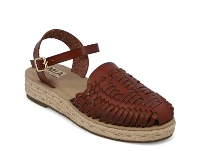 Mia Limited Edition Eshani Espadrille Flat In Dark Brown