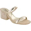 Mia Limited Edition Isabeli Espadrille Slide Sandal In Gold