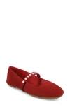 Mia Limited Edition Karolin Mary Jane Flat In Red