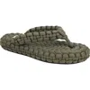 Mia Limited Edition Monako Woven Flip Flop In Khaki