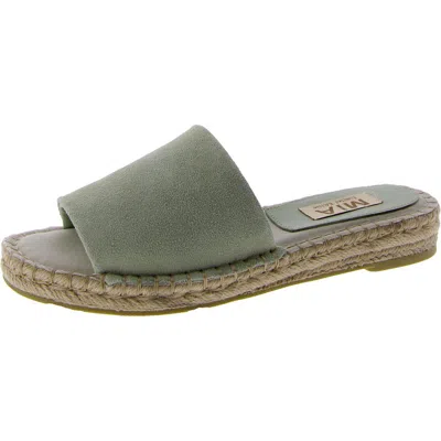 Mia Limited Edition Noveli Womens Suede Open Toe Slide Sandals In Multi