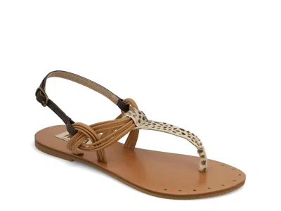 Mia Limited Edition Tazara Sandal In Beige/black Cheetah Print