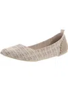 Mia Lissy Knit Ballet Flat In Beige