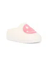 Mia Little Girl's Faux Shearling Smile Slippers